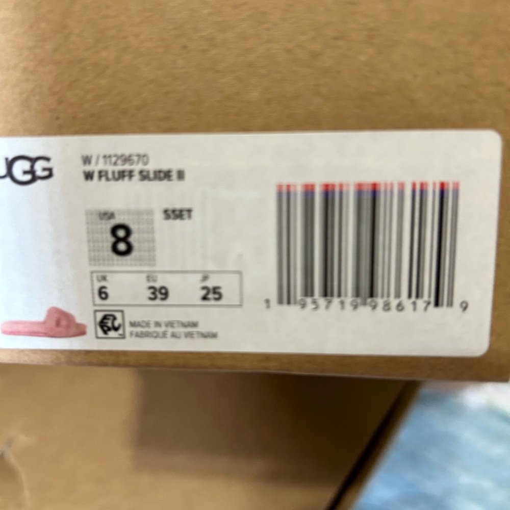 UGG Pink Fluff Slide II - Picture 3 of 3